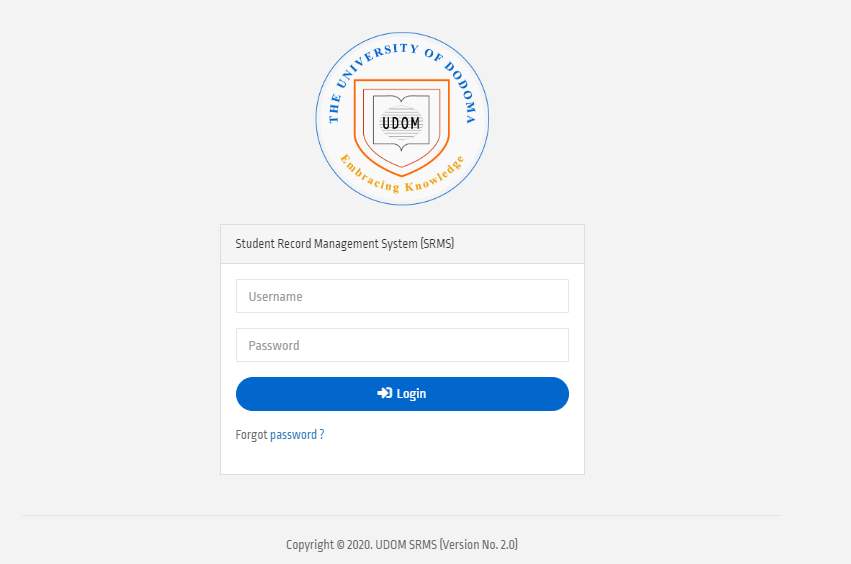 UDOM Log In – UDOM SR 2 Login – the University of Dodoma log in 2021/2022 UDOM Log In - UDOM SR 2 Login - University of Dodoma 2020