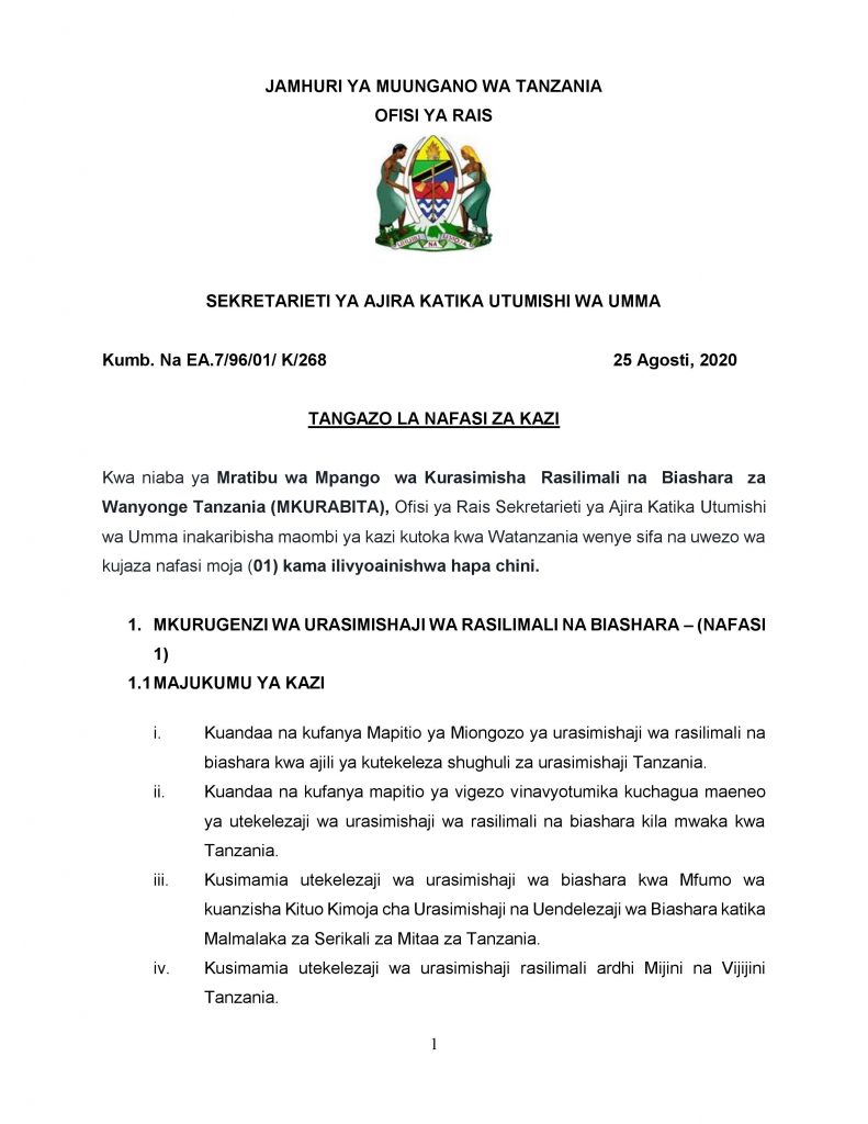 Job Opportunities Utumishi at MKURABITA 1 AJIRASASA.COM_TANGAZO LA KAZI MKURABITA-page-001