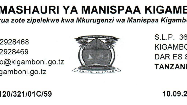 Names Call for Interview at KIGAMBONI Municipal 1 Names Call for Interview at KIGAMBONI Municipal MAJINA YA WALIOITWA KWENYE USAILI HALMASHAURI YA MANISPAA KIGAMBONI