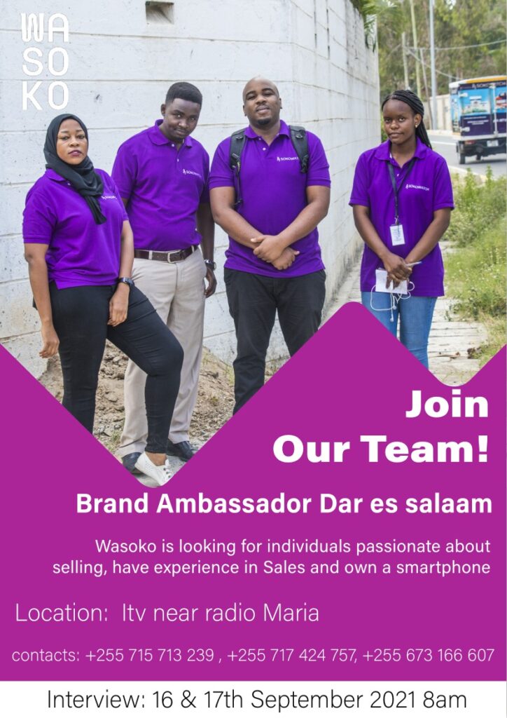 Brand Ambassador New Job Opportunity at Sokowatch 2021 2 Brand Ambassador New Job Opportunity at Sokowatch 2021