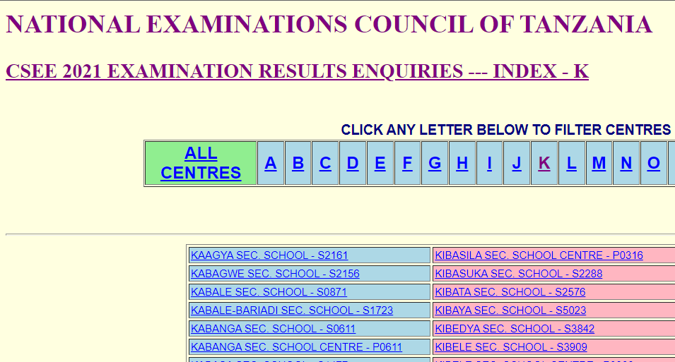 MATOKEO YA KIDATO CHA NNE 2021/2022 FORM FOUR RESULT 2022 AJIRASASA