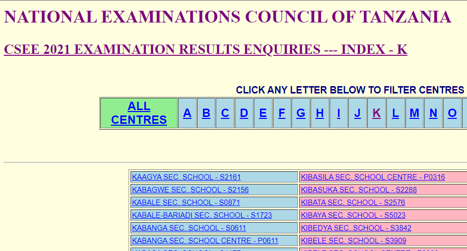 MATOKEO YA KIDATO CHA NNE 2021/2022 | FORM FOUR RESULT 2022