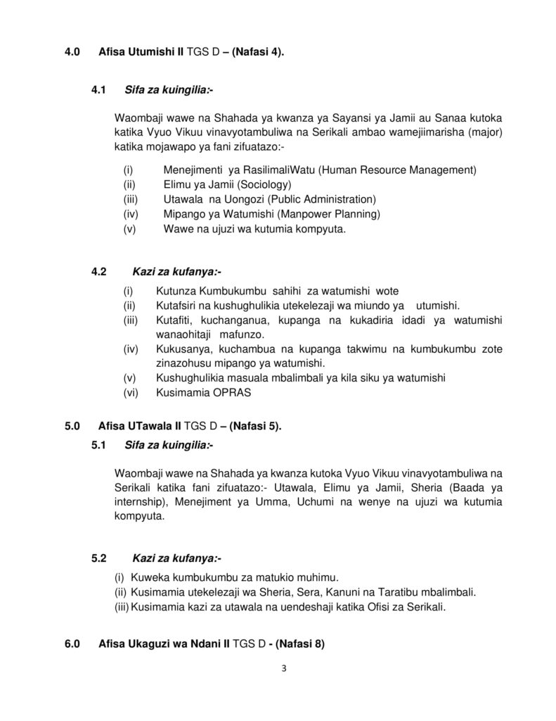 207 Jobs at Tume ya Utumishi wa Mahakama Judicial Service Commission Tume ya Utumishi wa Mahakama Judicial Service Commission