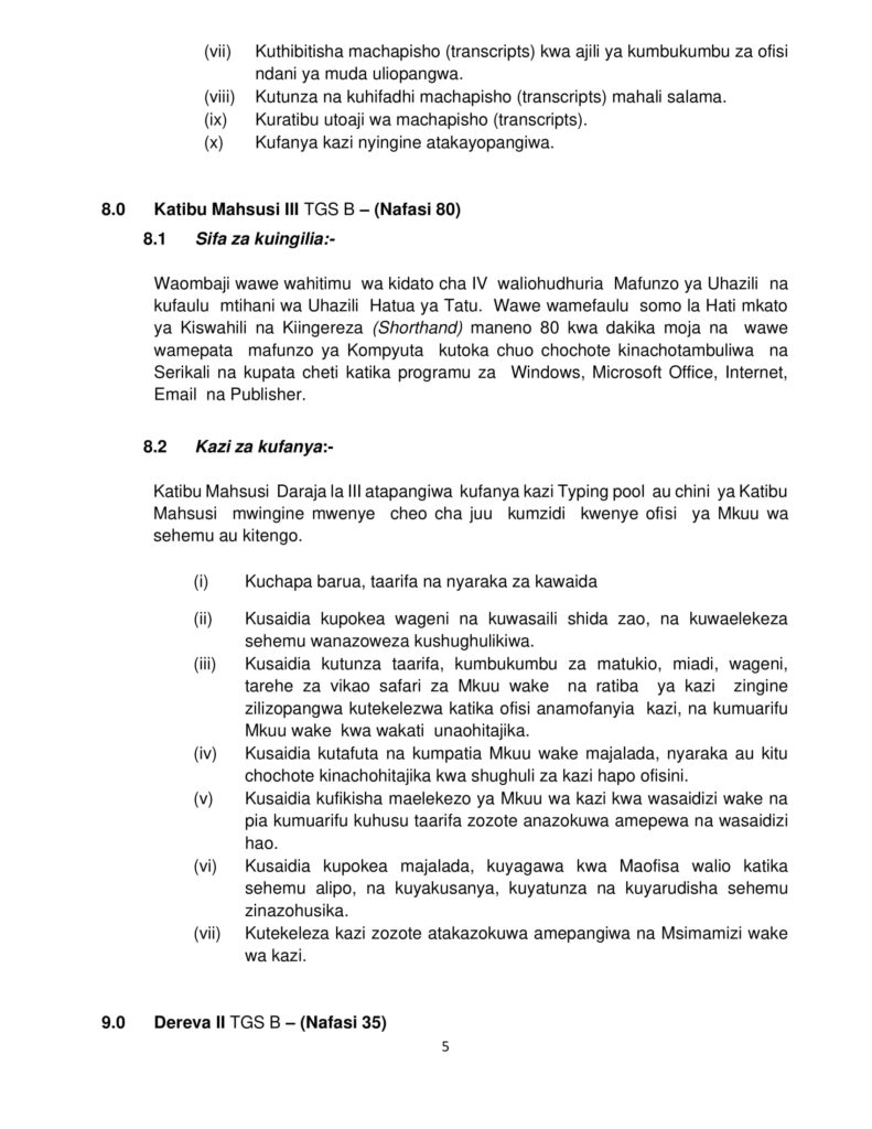 207 Jobs at Tume ya Utumishi wa Mahakama Judicial Service Commission Tume ya Utumishi wa Mahakama Judicial Service Commission