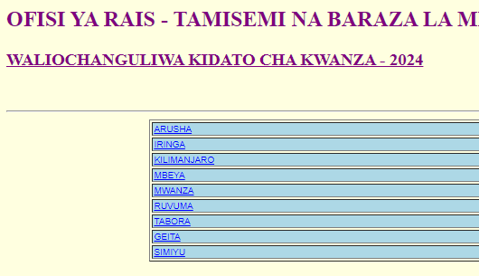 Form one selection 2024 – Kujiunga Kidato cha kwanza 2024